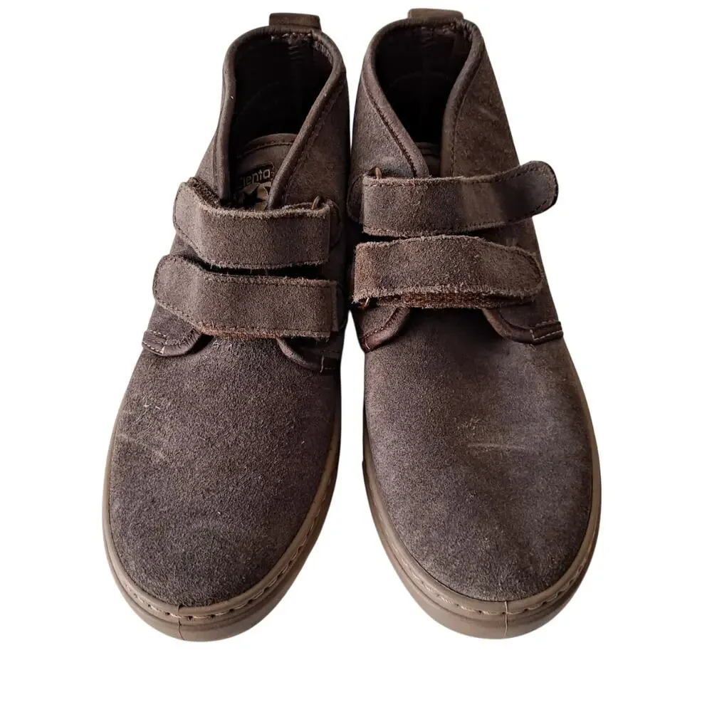 Cienta 93887 Suede Eco Friendly Ankle Boots Gray Brown Kids Boys Size US 2.5